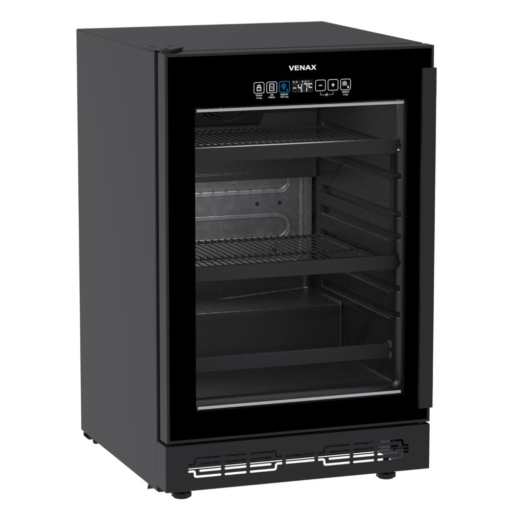 Cervejeira de Embutir Venax 82L Top Light Touch Preto Porta Invertida