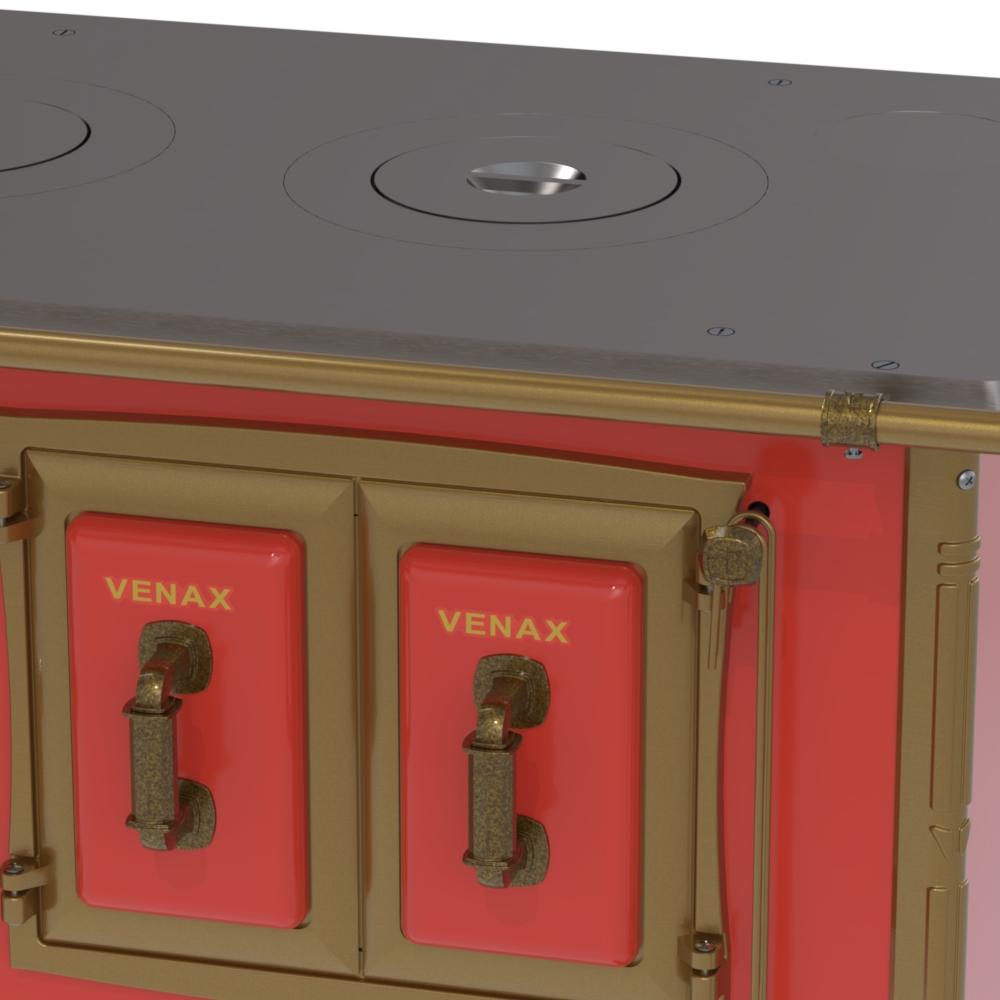 Fogao a Lenha Venax n 1 Colonial Vermelho