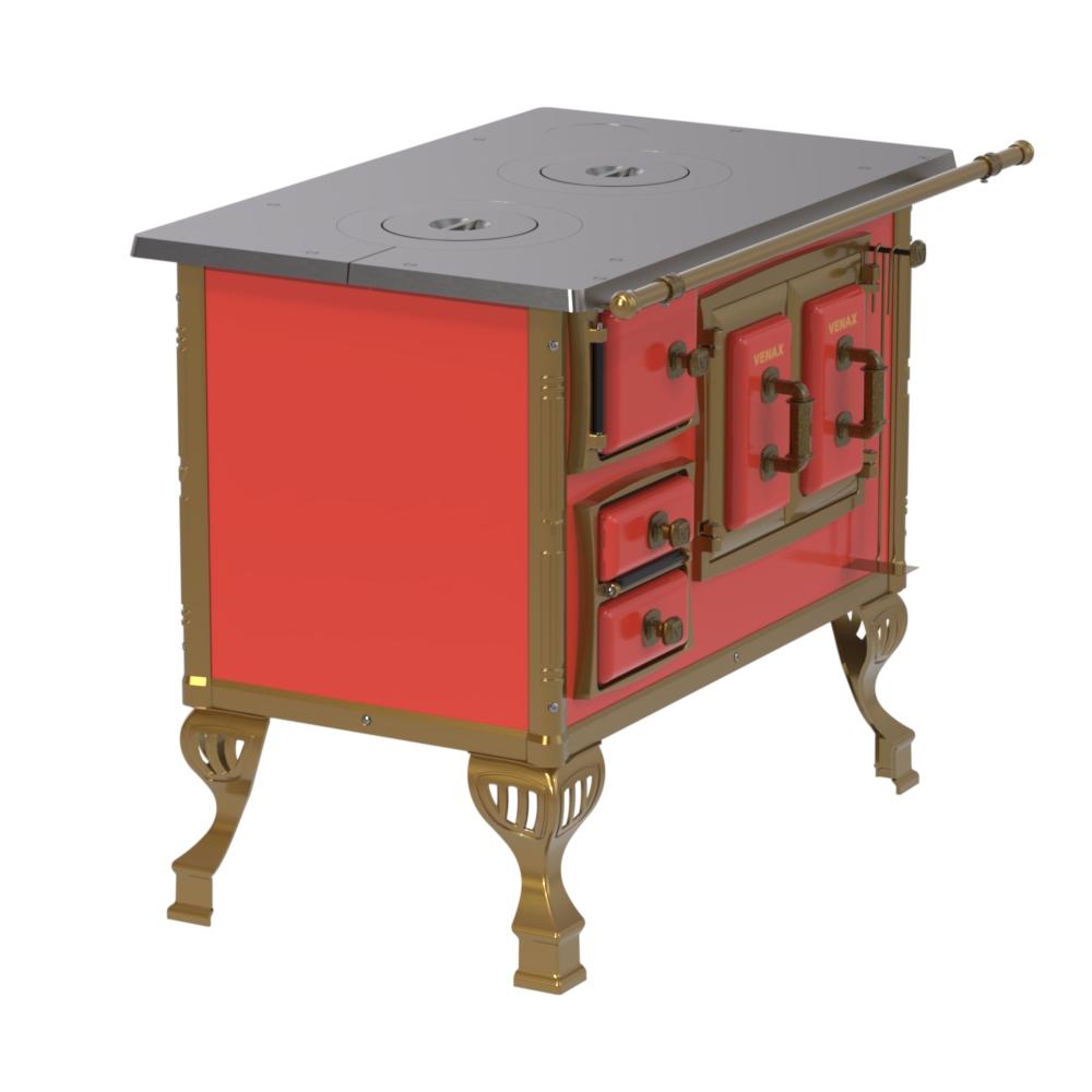 Fogao a Lenha Venax n 1 Colonial Vermelho