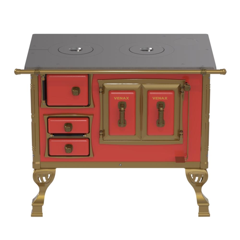 Fogao a Lenha Venax n 1 Colonial Vermelho