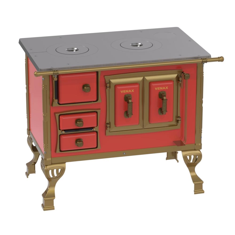 Fogao a Lenha Venax n 1 Colonial Vermelho