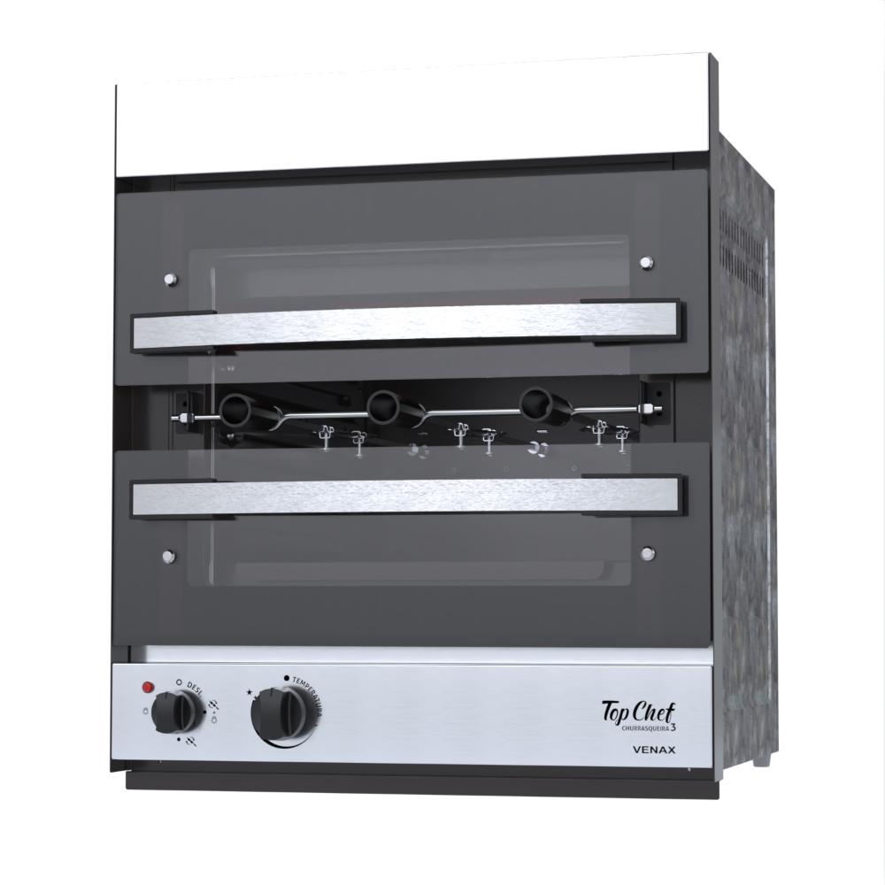 Churrasqueira a Gas de Embutir Venax Top Chef 3 Inox