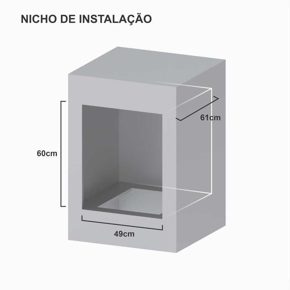 Churrasqueira a Gas de Embutir Venax Top Chef 3 Inox