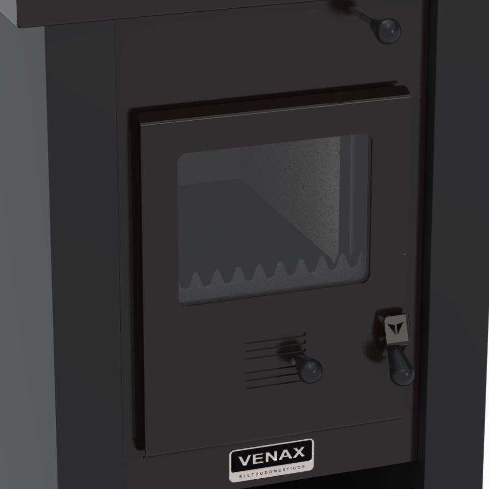 Calefator a Lenha Venax Pyron Dupla Combustao Preto