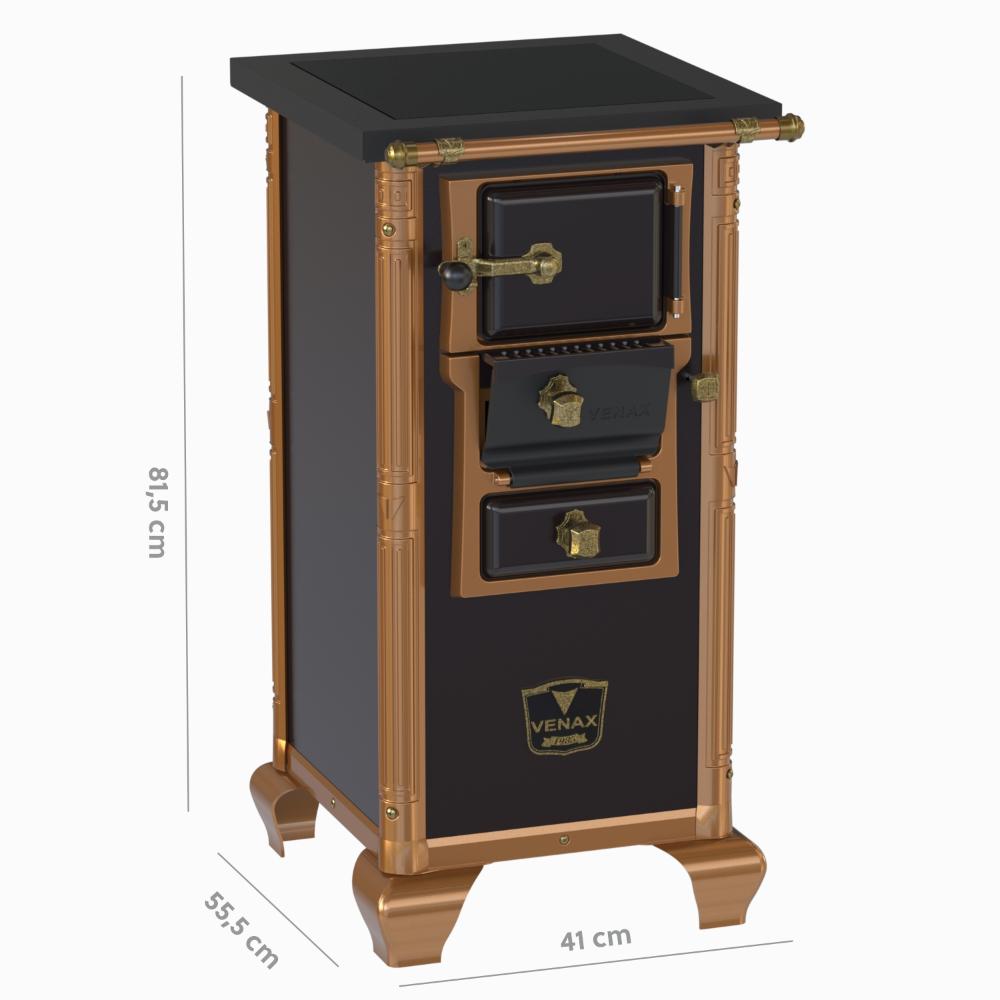 Fogao a Lenha Venax n 00 Imperador Premium Preto
