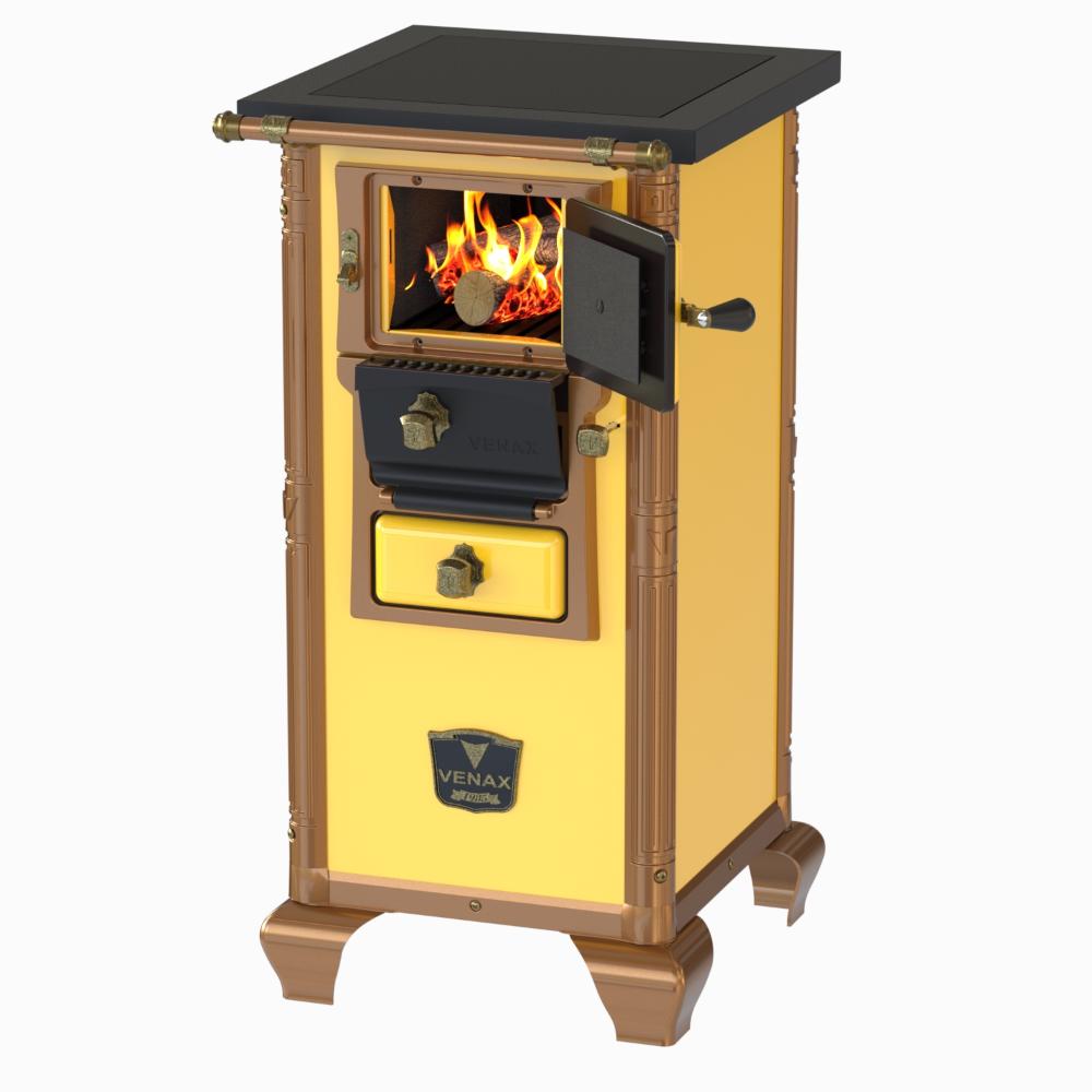 Fogao a Lenha Venax n 00 Imperador Premium Amarelo