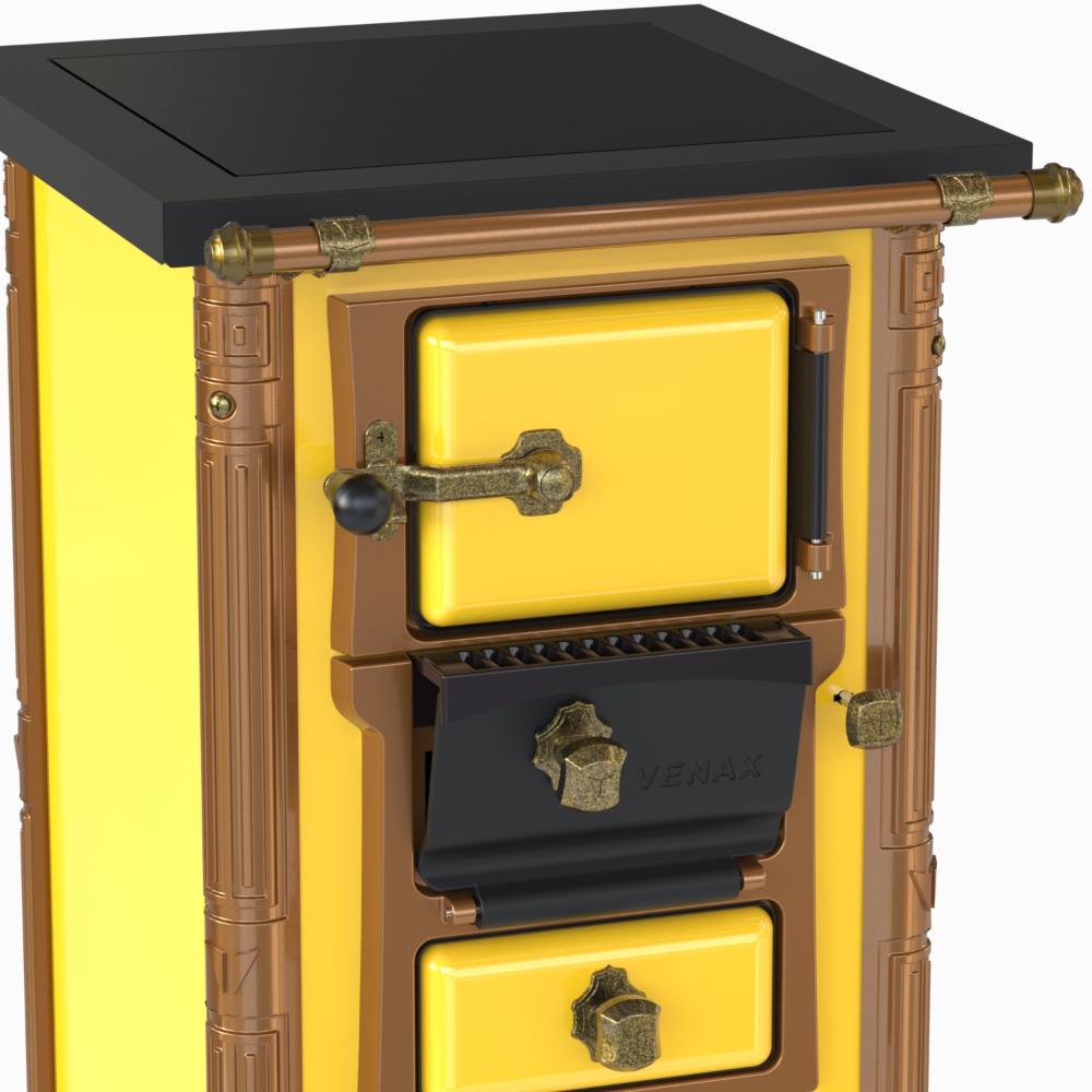 Fogao a Lenha Venax n 00 Imperador Premium Amarelo