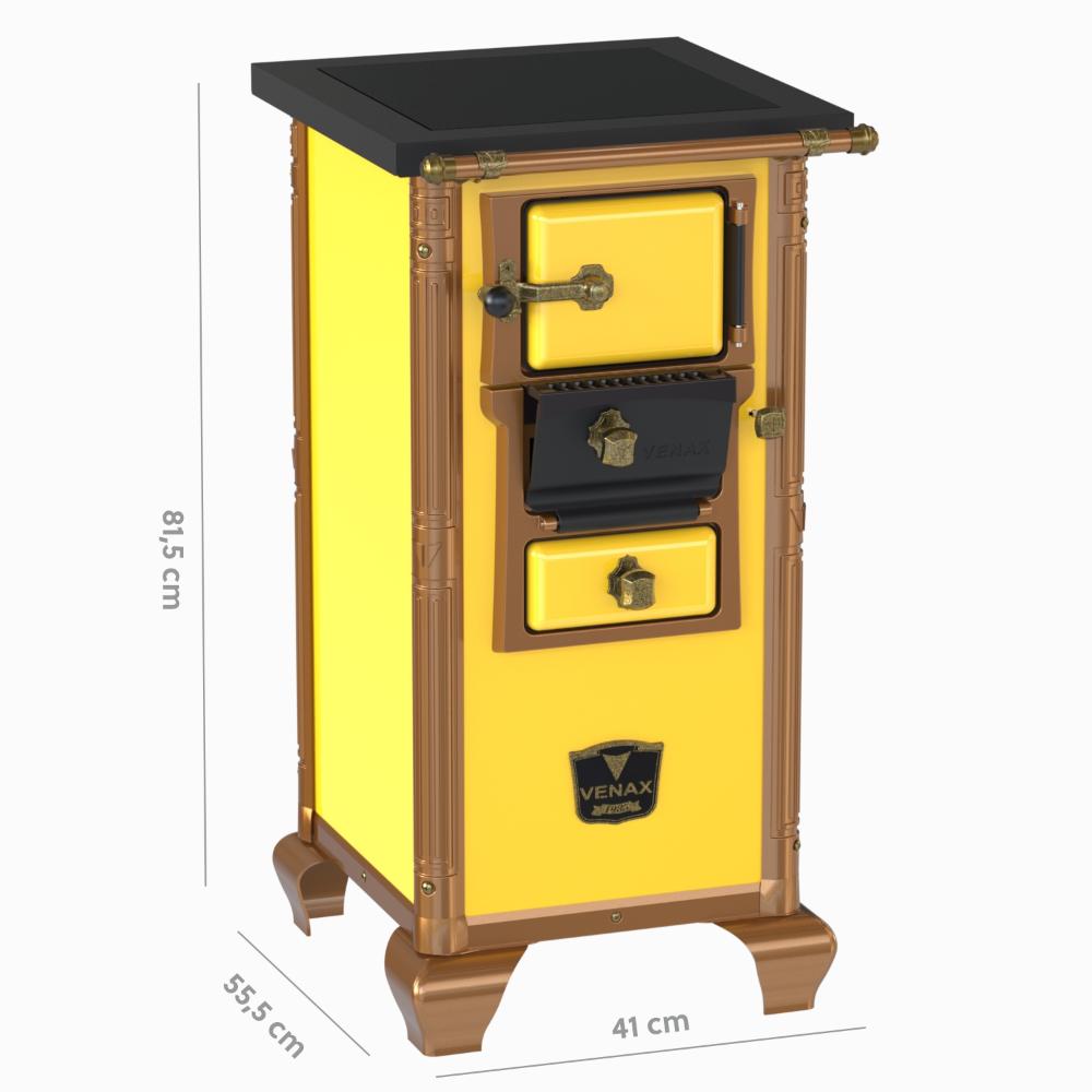 Fogao a Lenha Venax n 00 Imperador Premium Amarelo