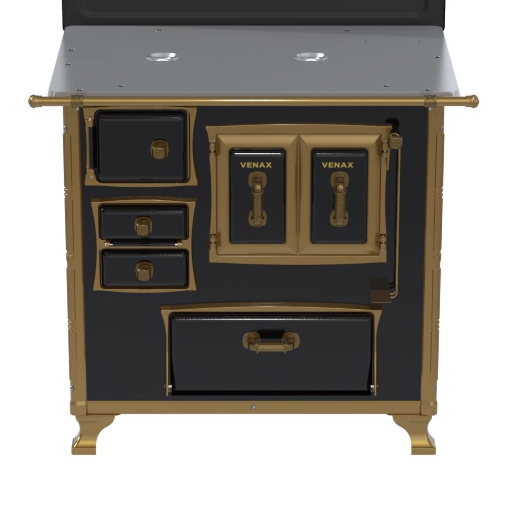 Fogao a Lenha Venax n 1 Renaissance Chapa de Aluminio Preto