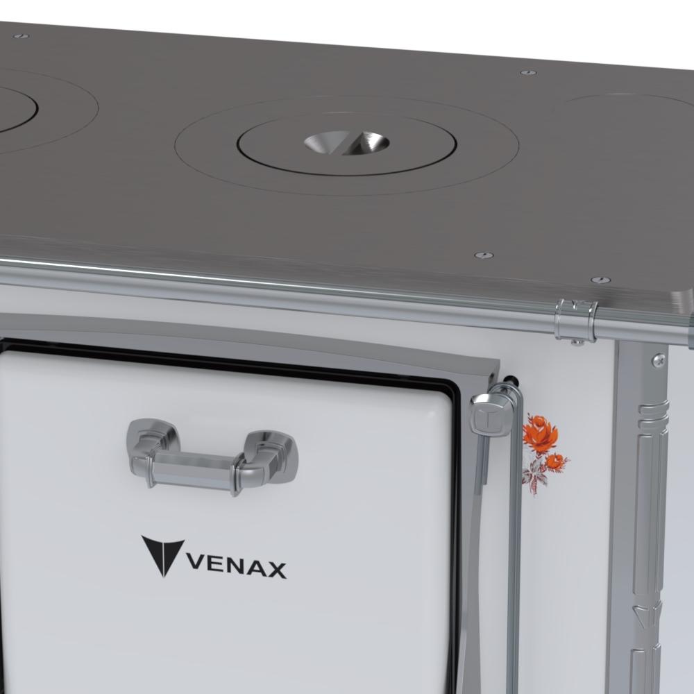 Fogao a Lenha Venax GII n 1 Branco Flor