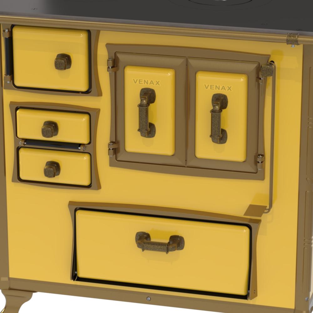 Fogao a Lenha Venax GII n 1 Renaissance Amarelo