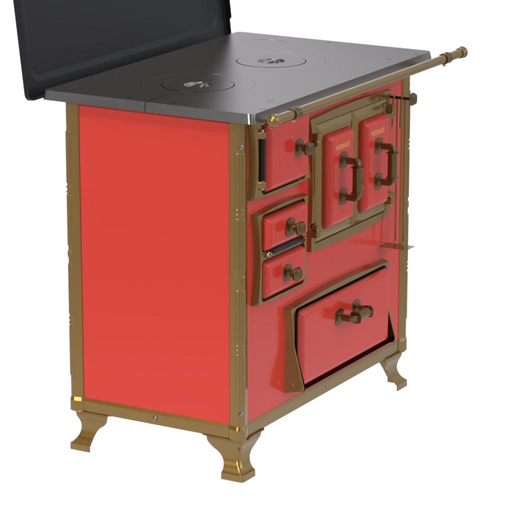 Fogao a Lenha Venax GII n 1 Renaissance Vermelho