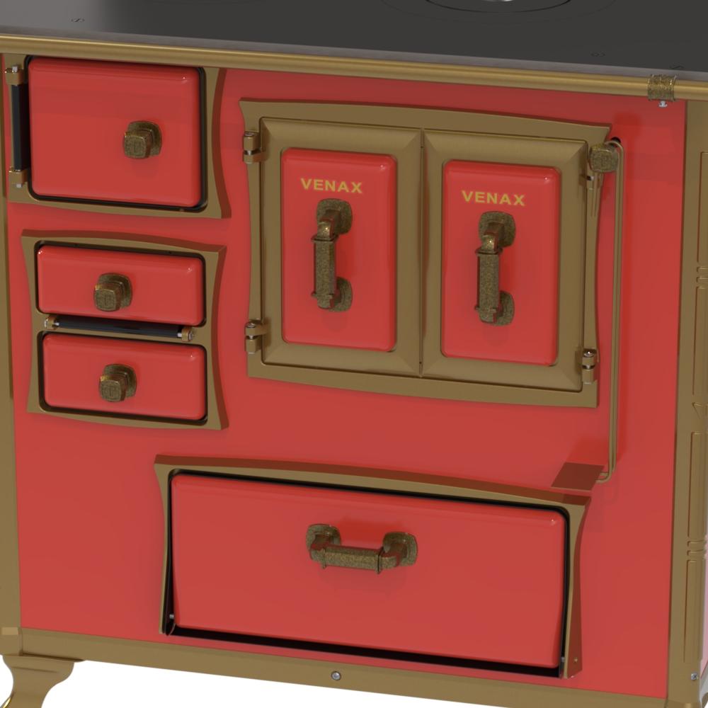 Fogao a Lenha Venax GII n 1 Renaissance Vermelho