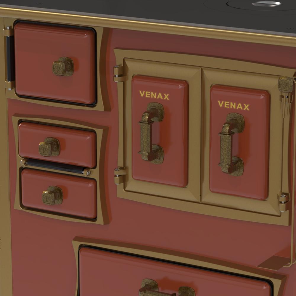 Fogao a Lenha Venax GII n 1 Renaissance Tabaco