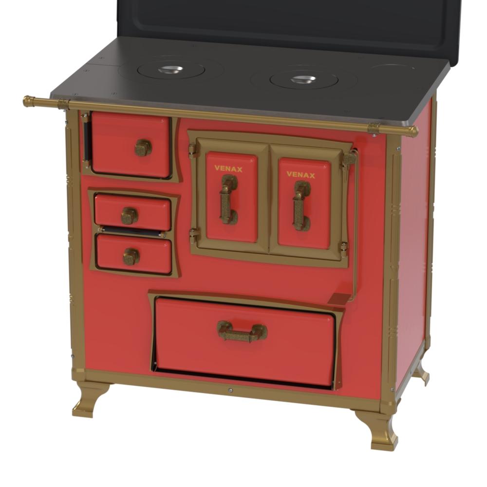 Fogao a Lenha Venax GII n 1 Renaissance Vermelho