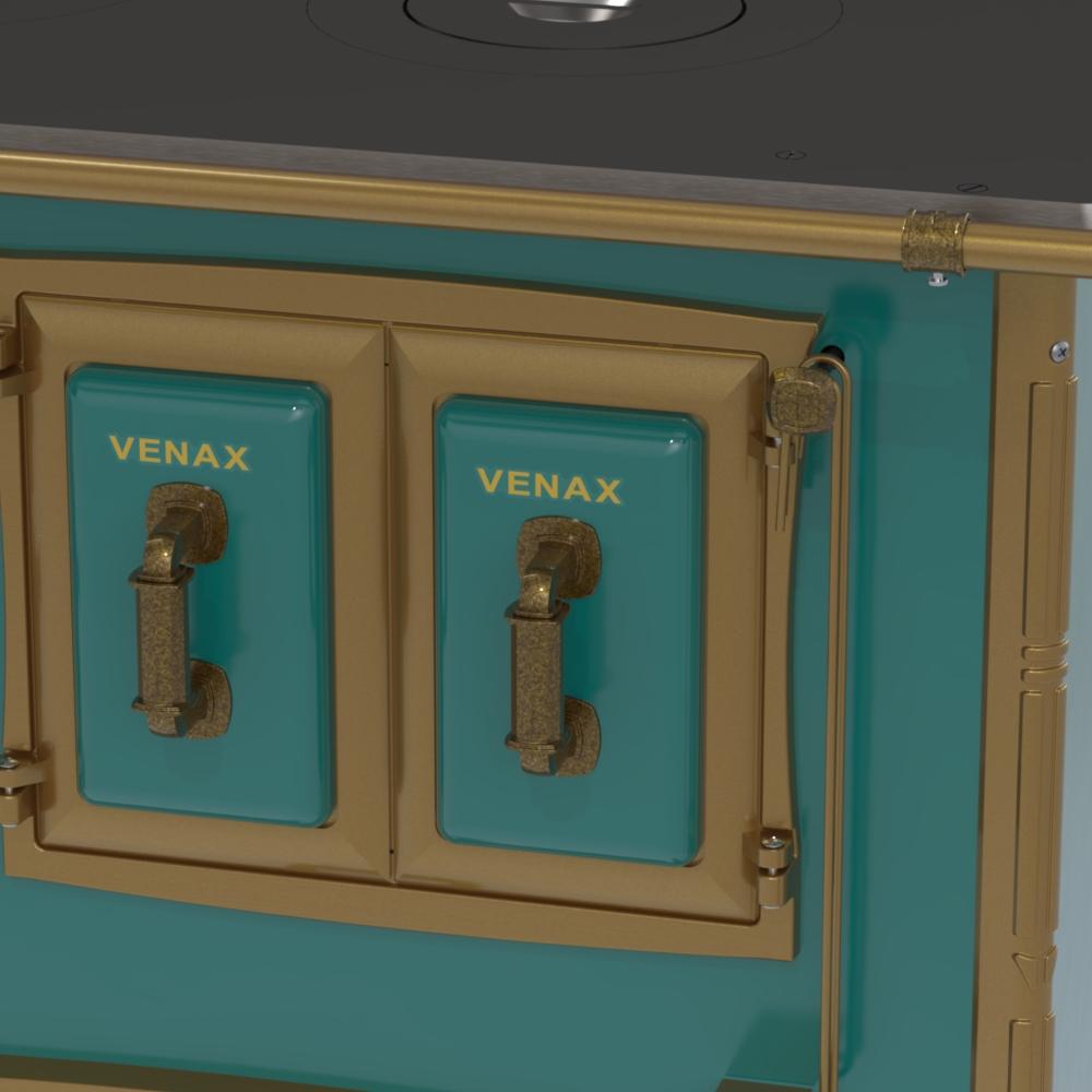 Fogao a Lenha Venax GII n 1 Renaissance Turquesa