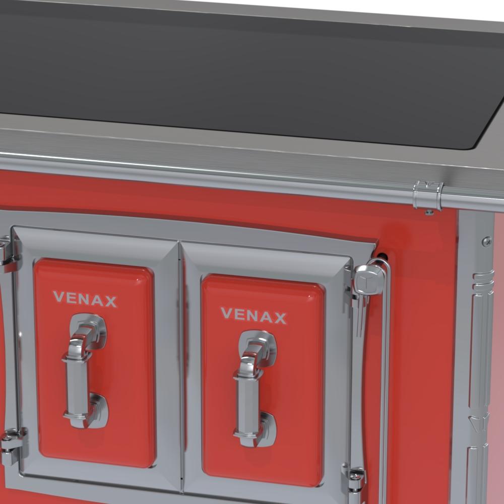 Fogao a Lenha Venax GII n 1 Sec XVIII Premium Vermelho