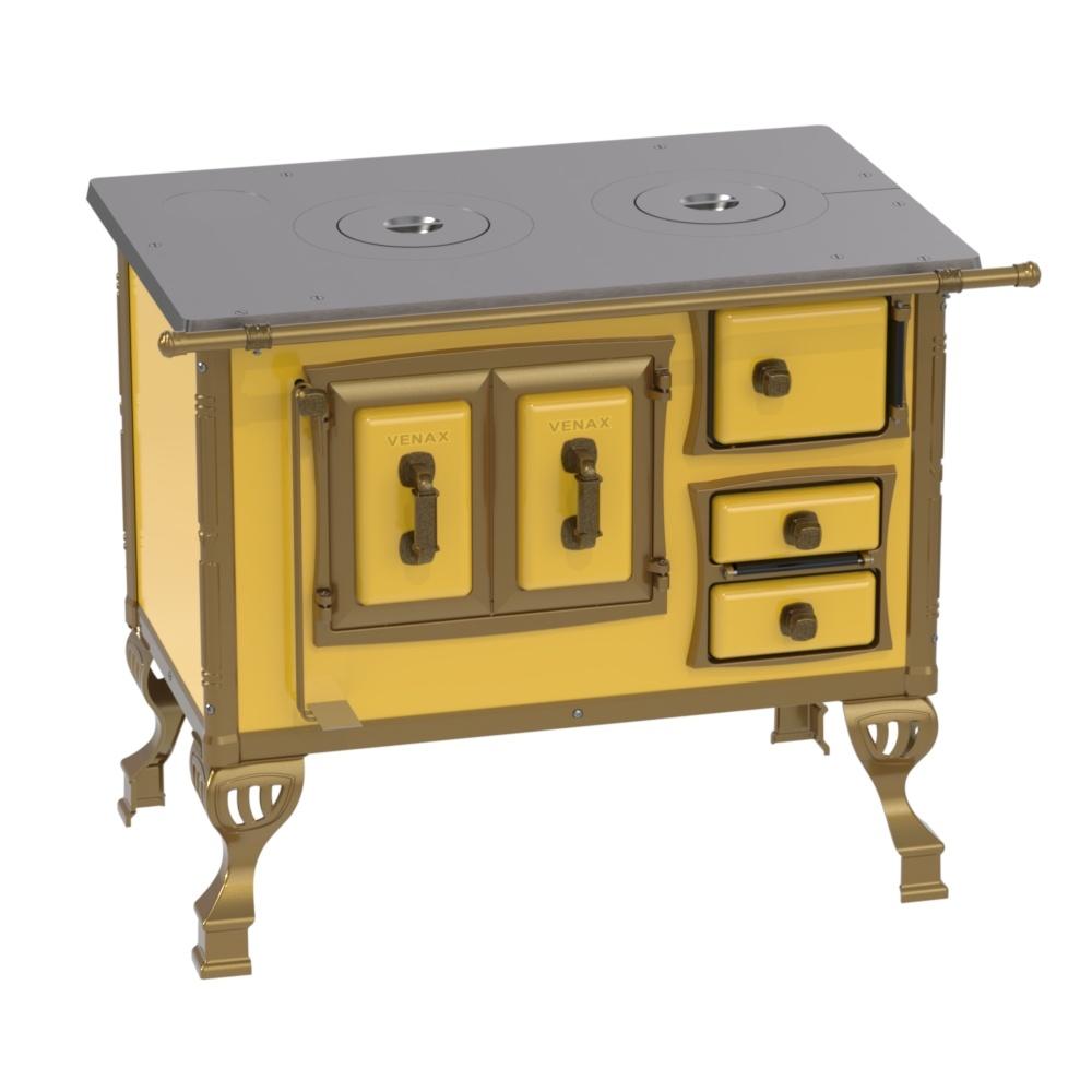 Fogao a Lenha Venax n 1 Colonial Amarelo