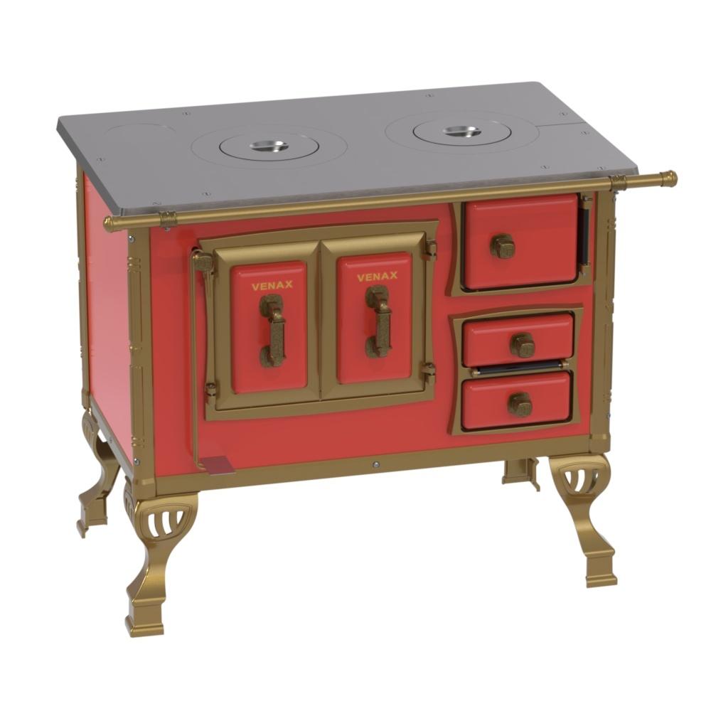 Fogao a Lenha Venax n 1 Colonial Vermelho