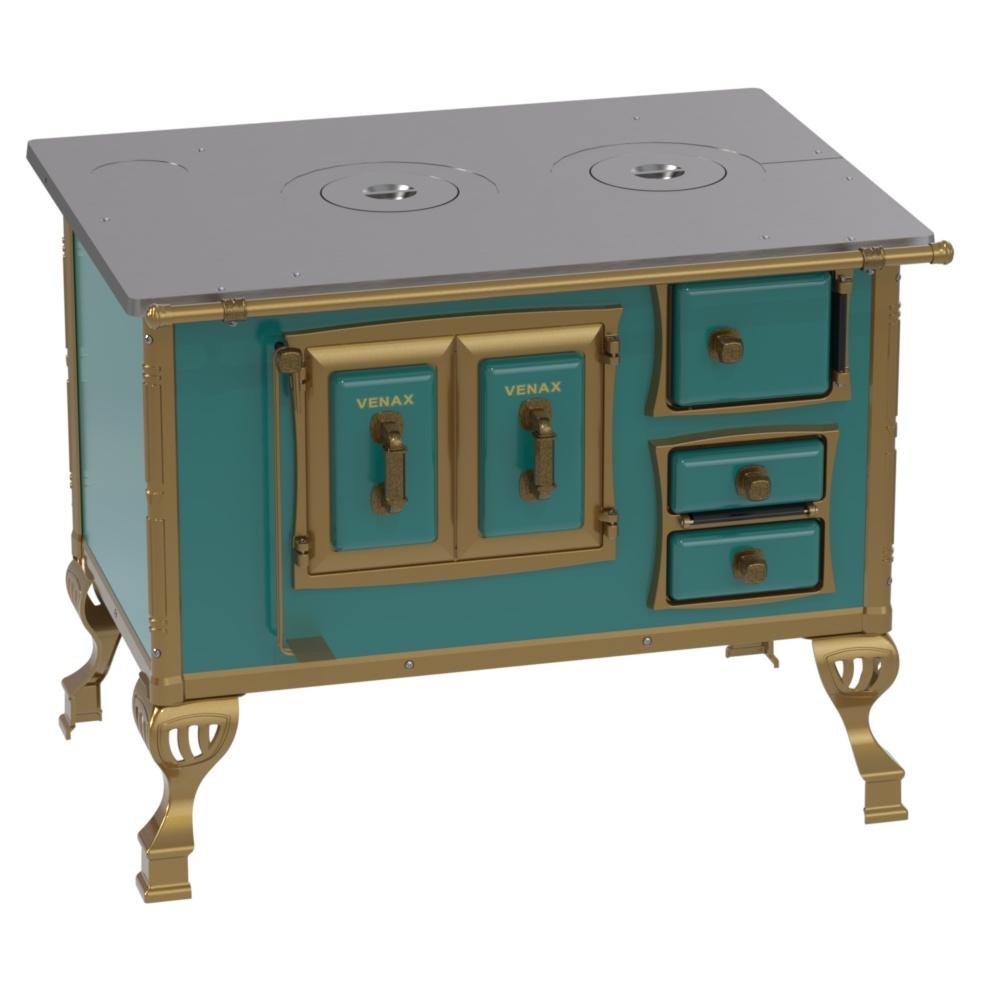 Fogao a Lenha Venax n 2 Colonial Turquesa