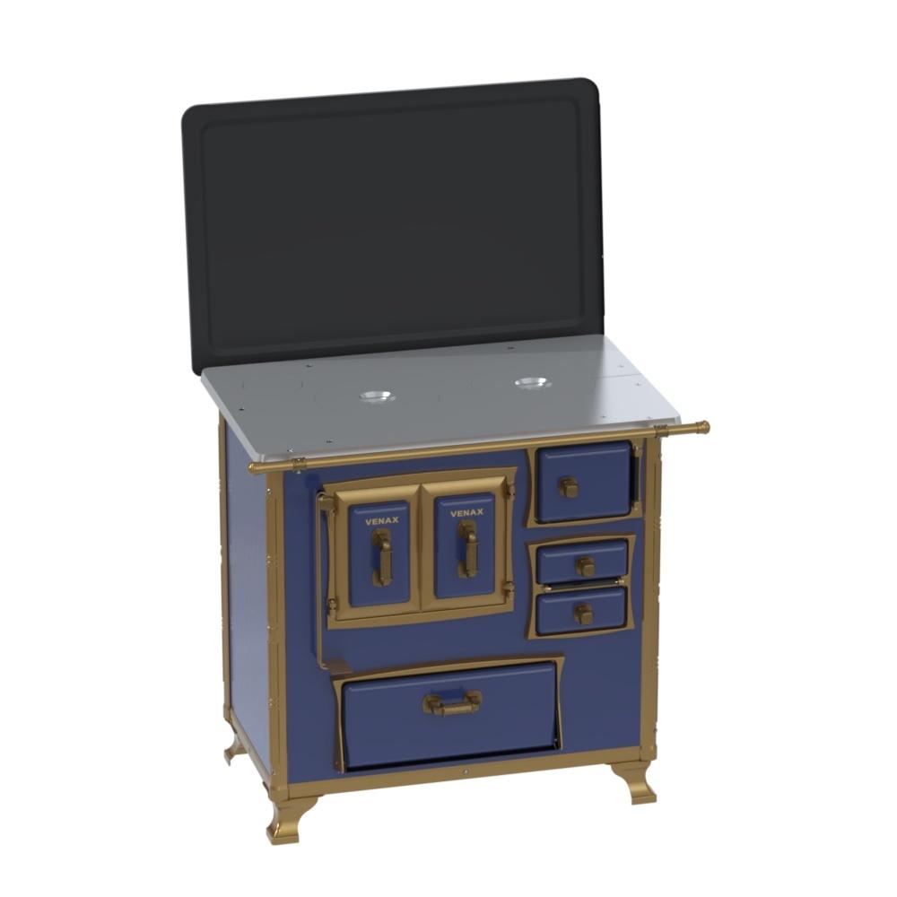Fogao a Lenha Venax n 1 Renaissance Chapa de Aluminio Azul