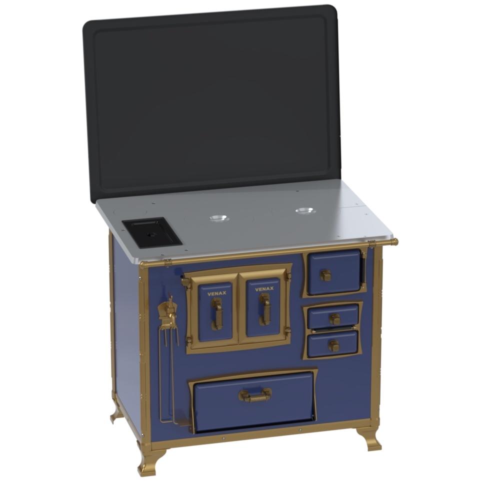 Fogao a Lenha Venax n 2 Renaissance Chapa de Aluminio Azul Cald