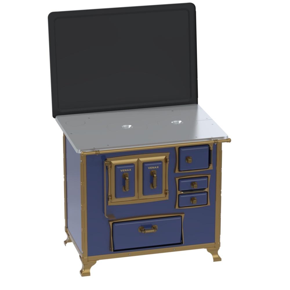 Fogao a Lenha Venax n 2 Renaissance Chapa de Aluminio Azul