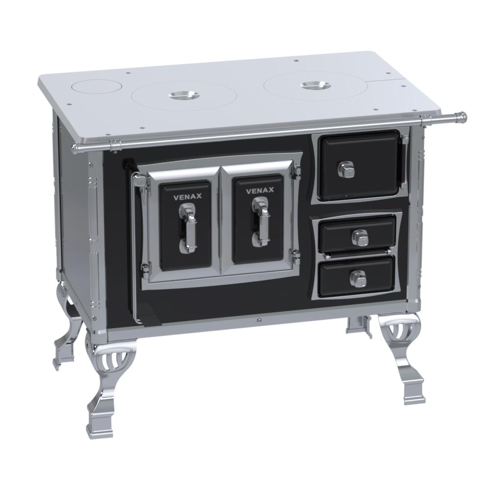 Fogao a Lenha Venax n 1 Sec XVIII Chapa de Aluminio Preto