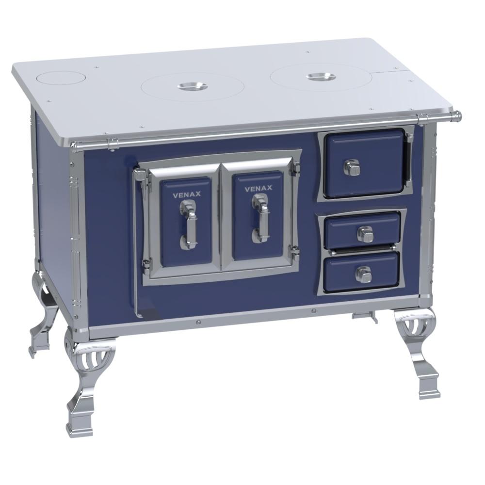 Fogao a Lenha Venax n 2 Sec XVIII Chapa de Aluminio Azul
