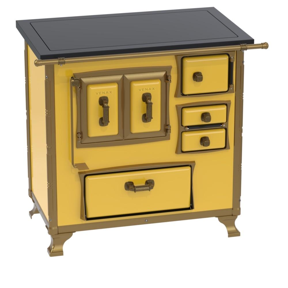 Fogao a Lenha Venax GII n 1 Renaissance Premium Amarelo