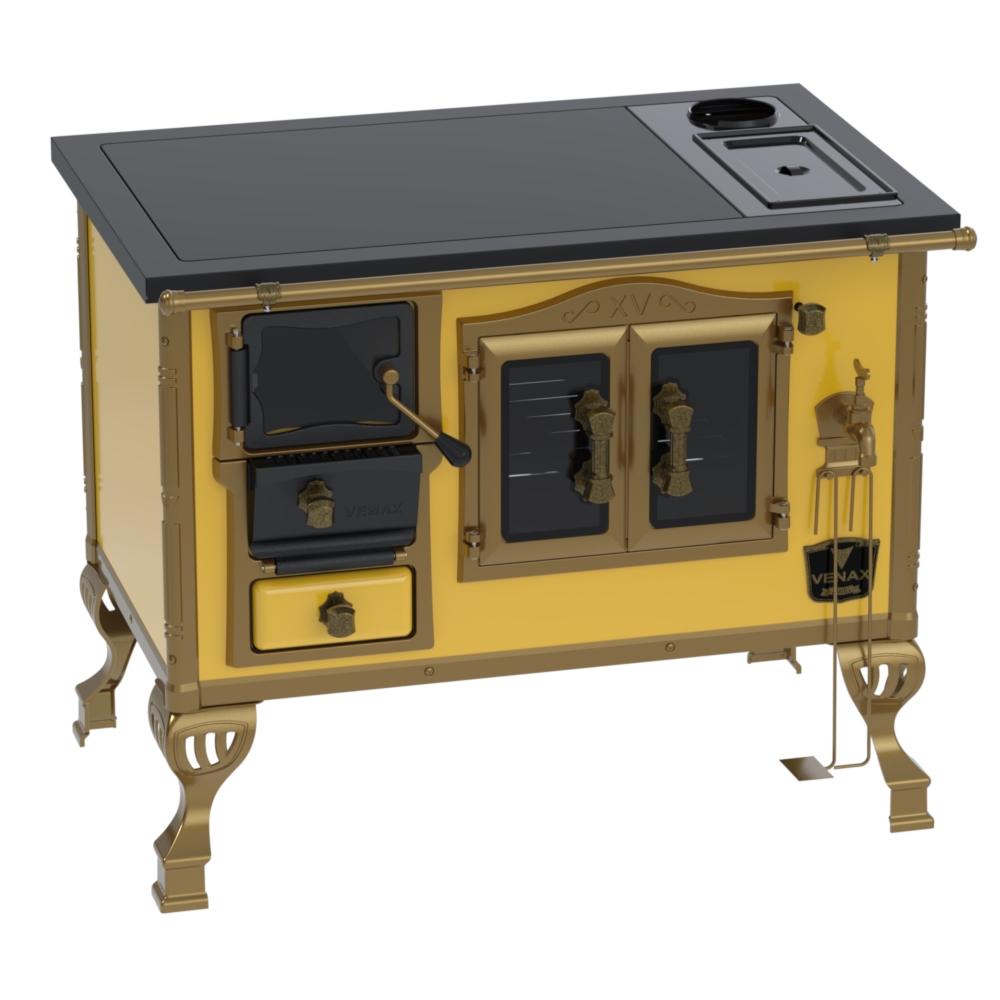 Fogao a Lenha Venax n 2 Duque Premium Caldeira Amarelo