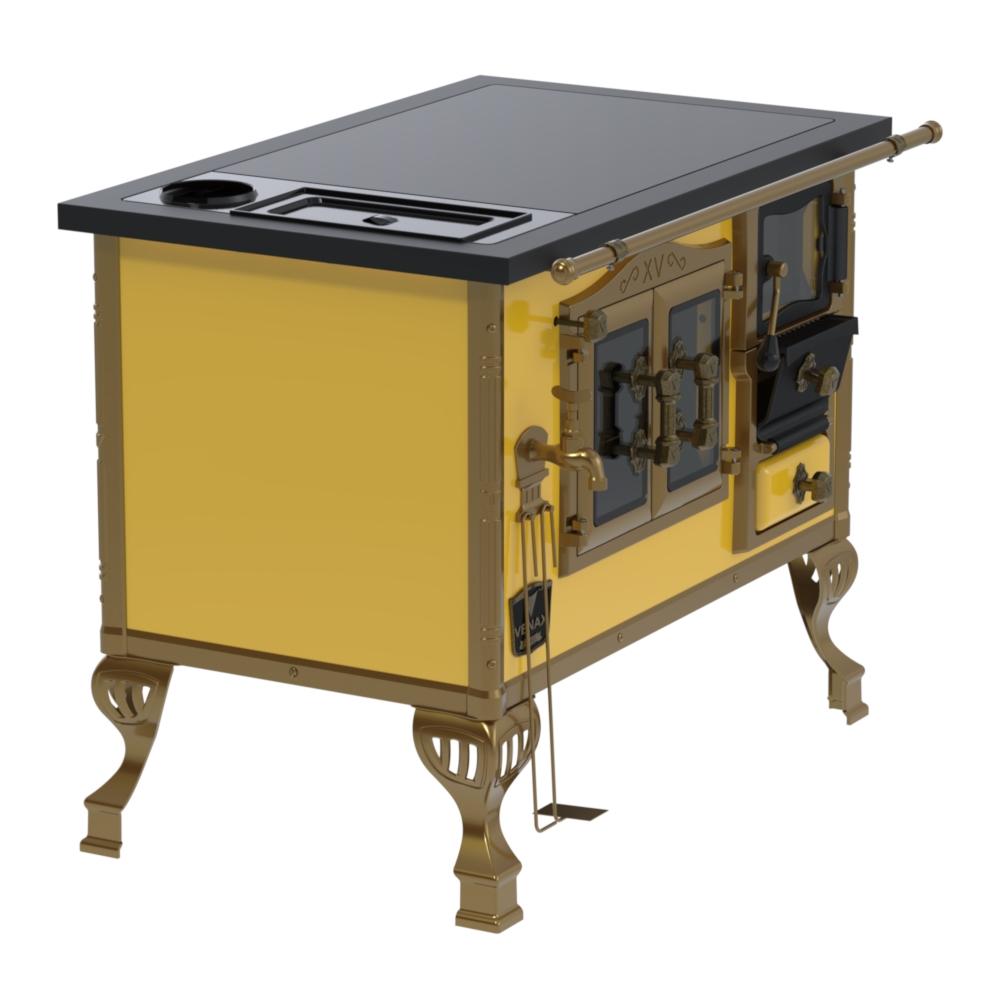 Fogao a Lenha Venax n 2 Duque Premium Caldeira Amarelo