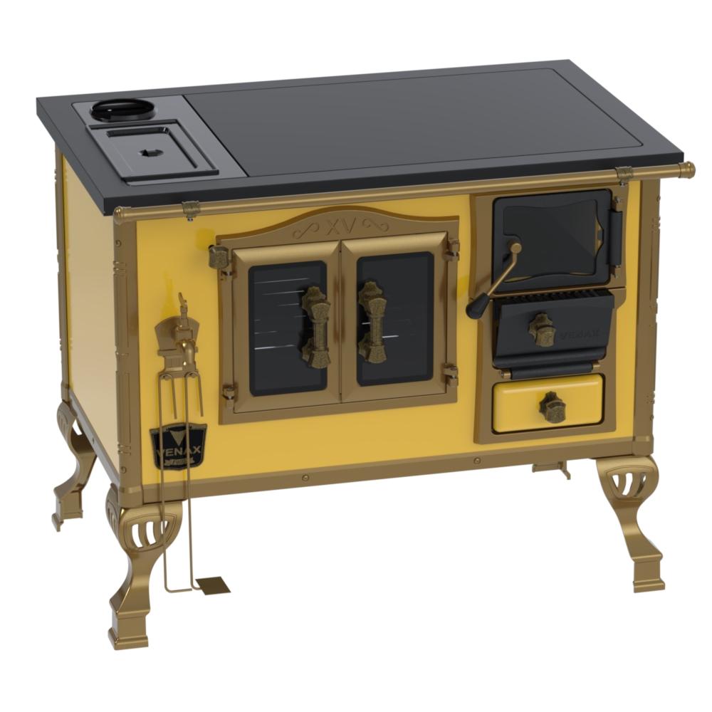 Fogao a Lenha Venax n 2 Duque Premium Caldeira Amarelo