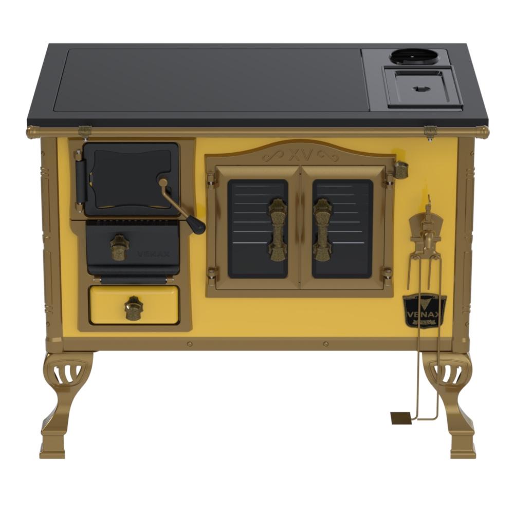 Fogao a Lenha Venax n 2 Duque Premium Caldeira Amarelo