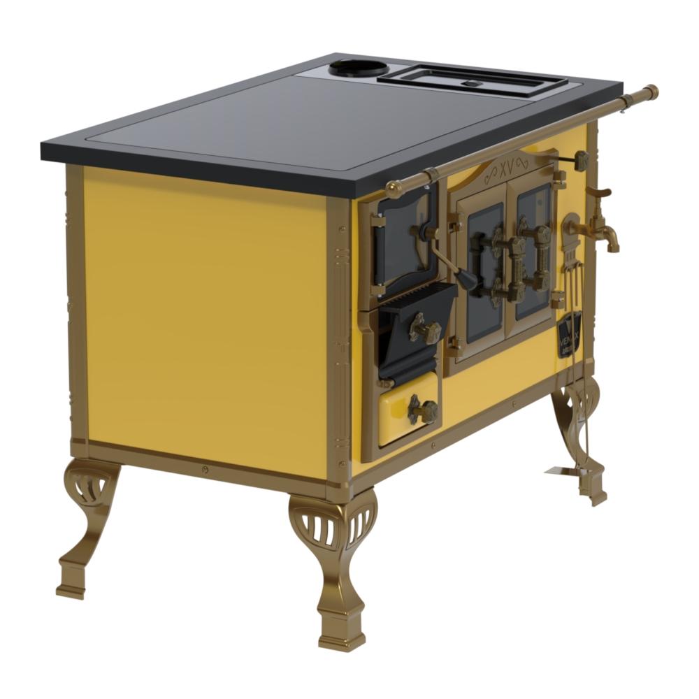 Fogao a Lenha Venax n 2 Duque Premium Caldeira Amarelo