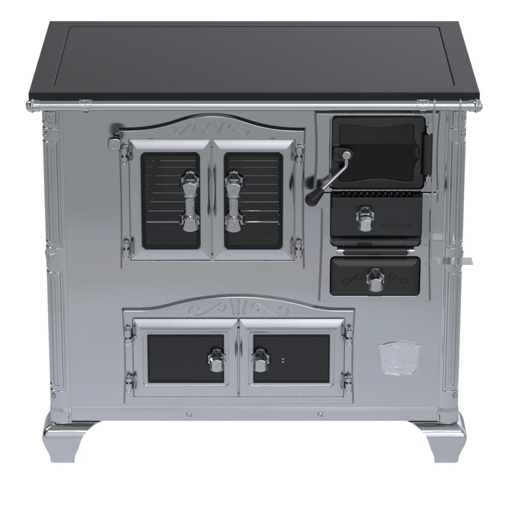 Fogao a Lenha Venax n 2 Imperador Vitreo Premium Inox
