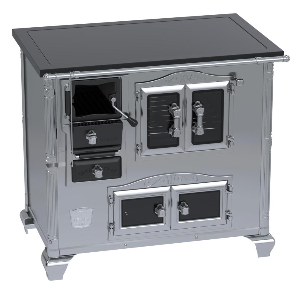 Fogao a Lenha Venax n 2 Imperador Vitreo Premium Inox
