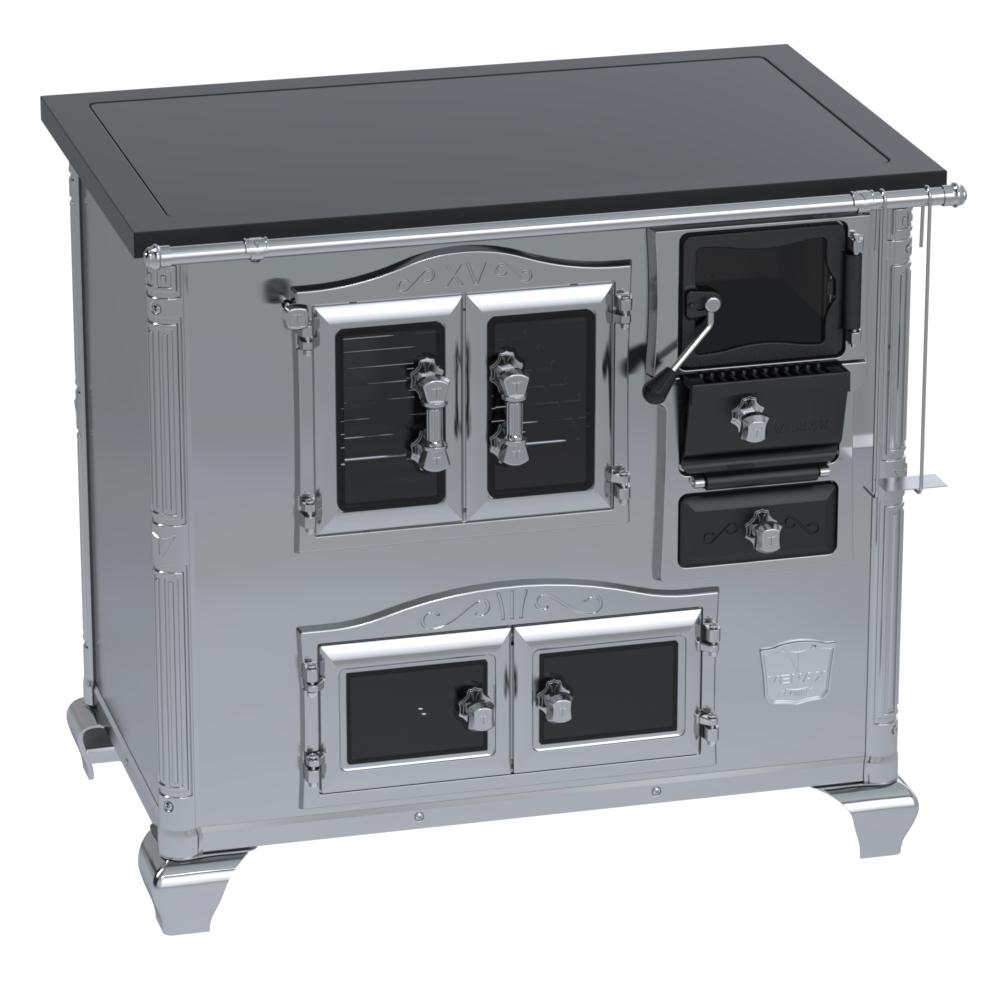 Fogao a Lenha Venax n 2 Imperador Vitreo Premium Inox