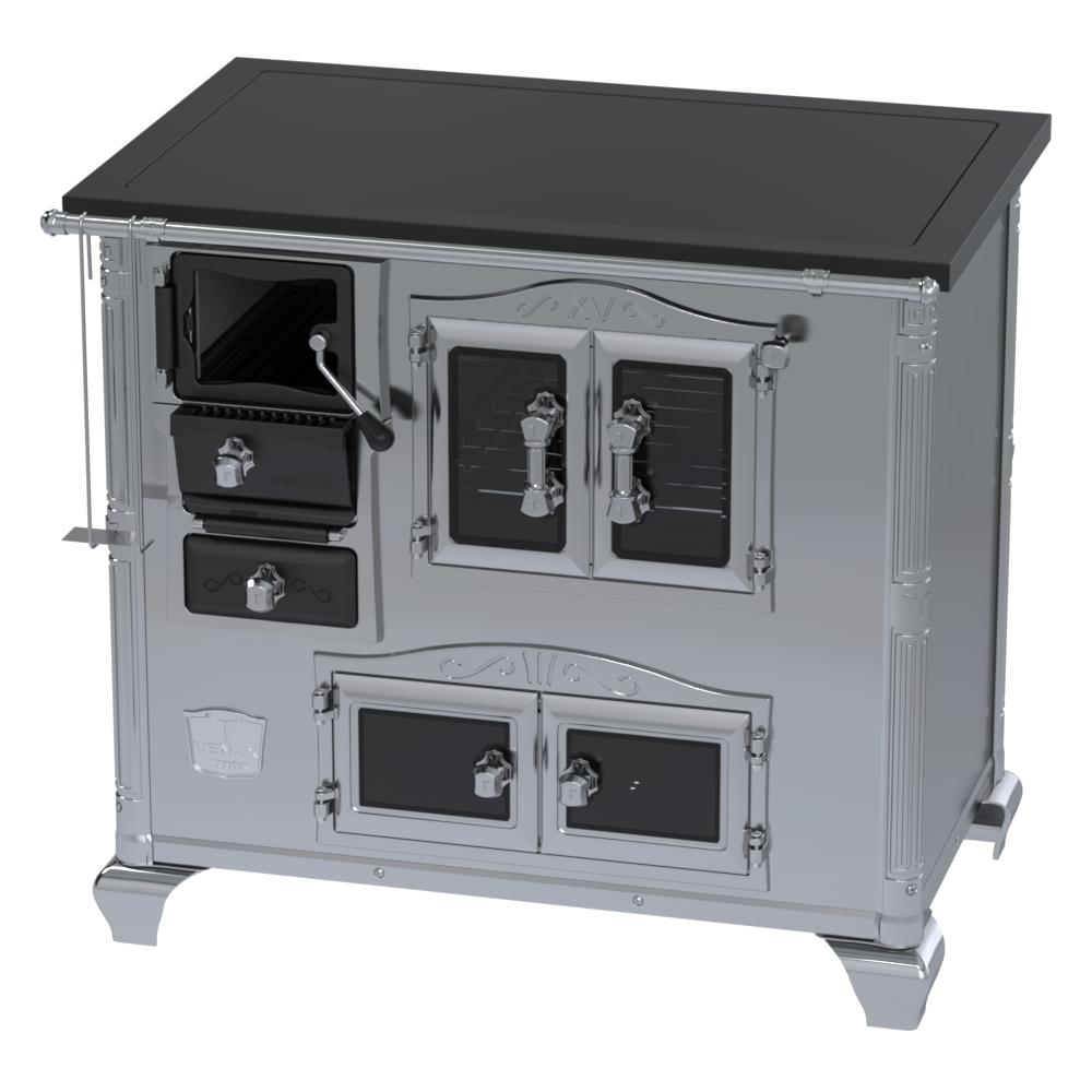 Fogao a Lenha Venax n 2 Imperador Vitreo Premium Inox