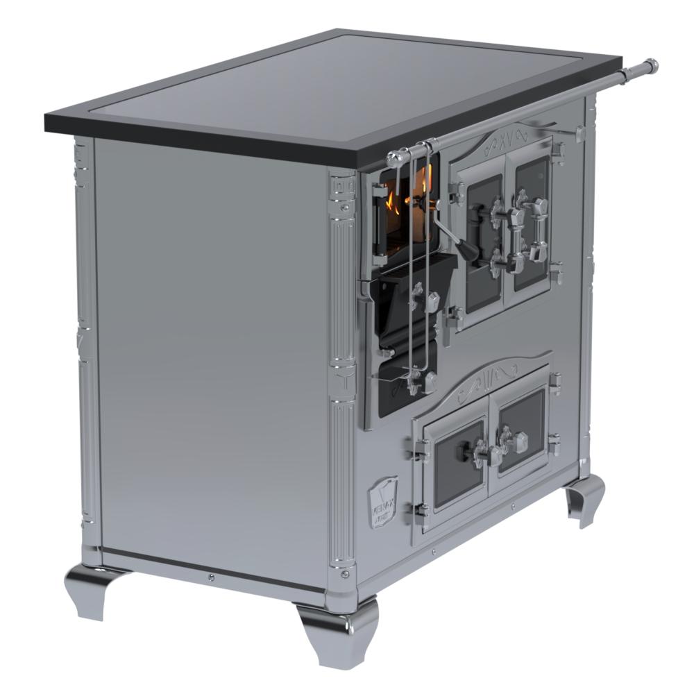Fogao a Lenha Venax n 2 Imperador Vitreo Premium Inox