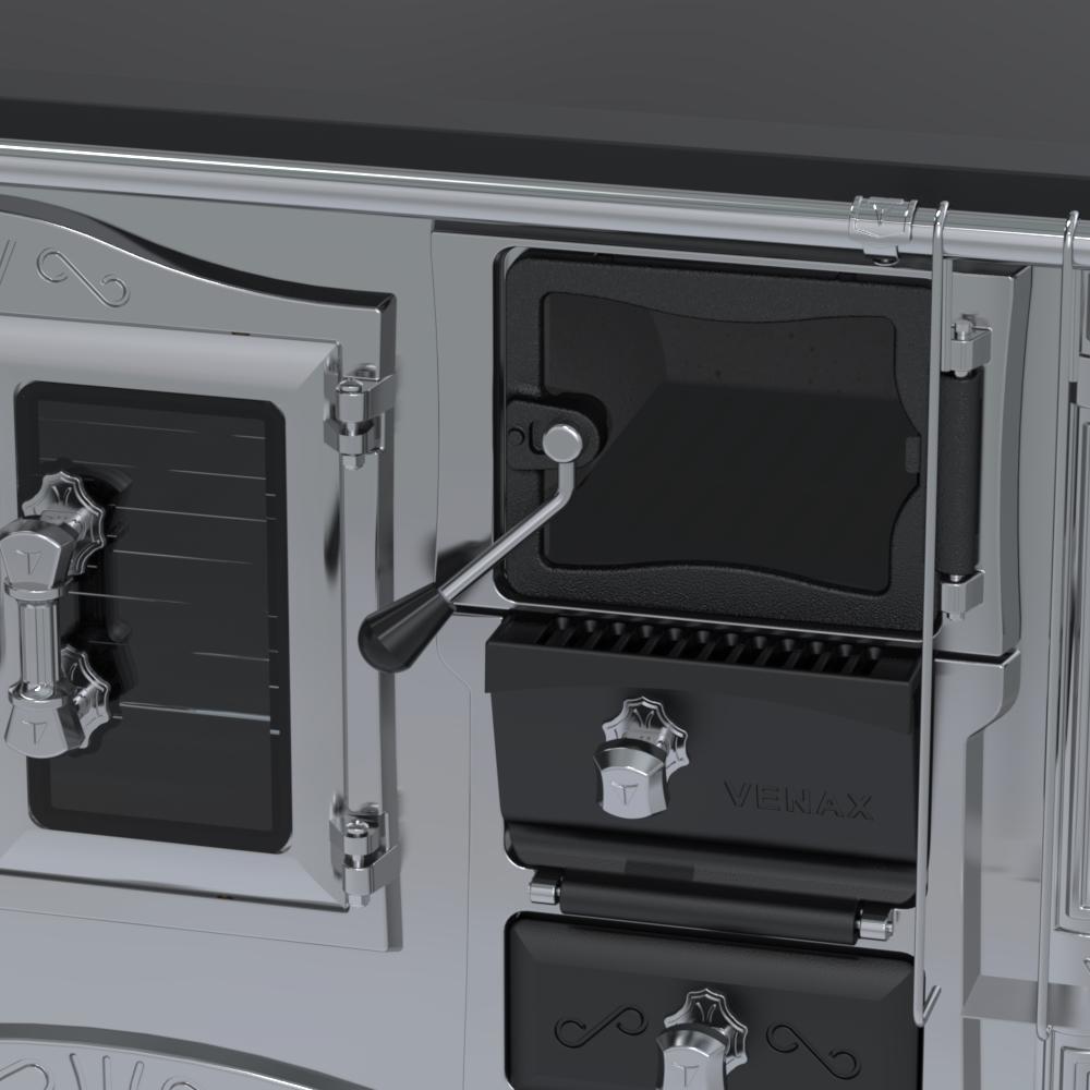 Fogao a Lenha Venax n 2 Imperador Vitreo Premium Inox