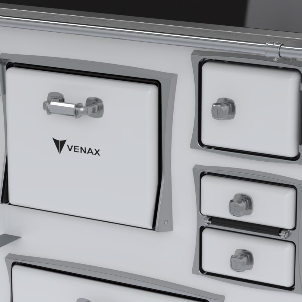 Fogao a Lenha Venax GII n 2 Premium Branco Gab