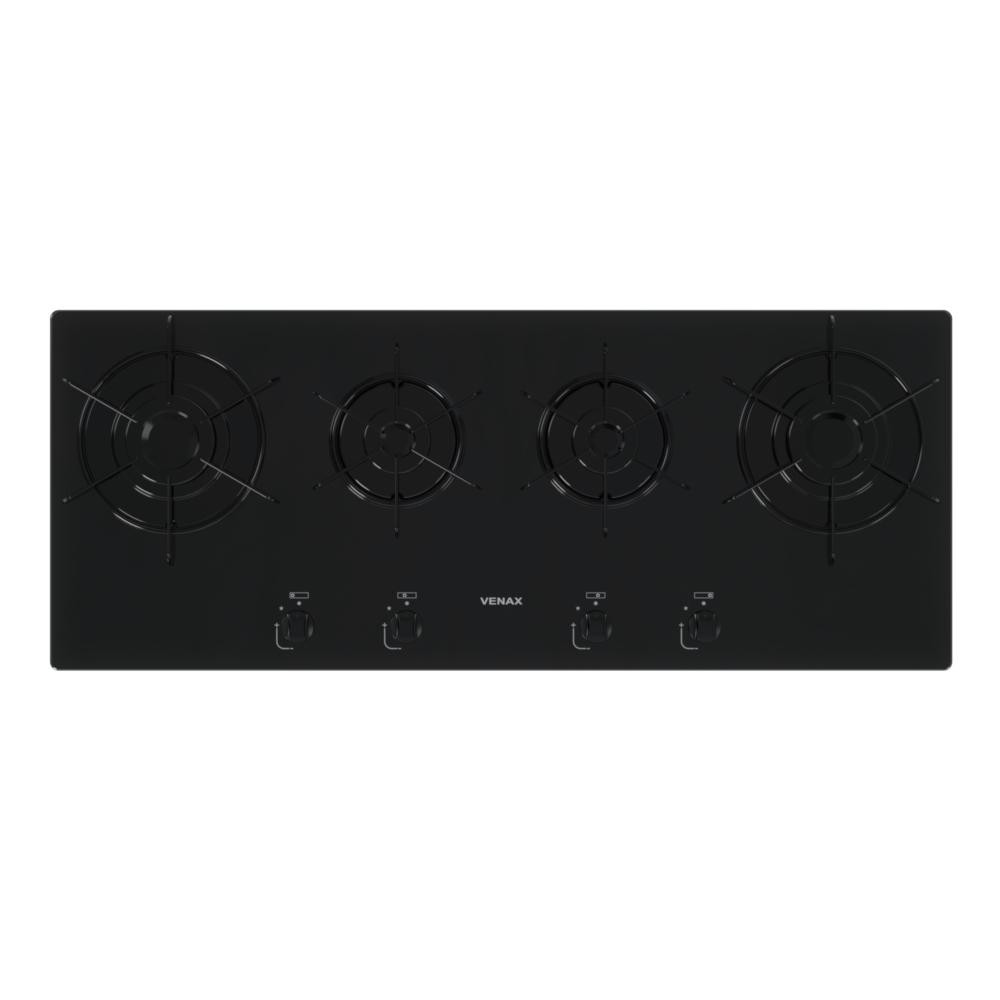 Cooktop a Gas Linear 4 Bocas Venax Arena Preto