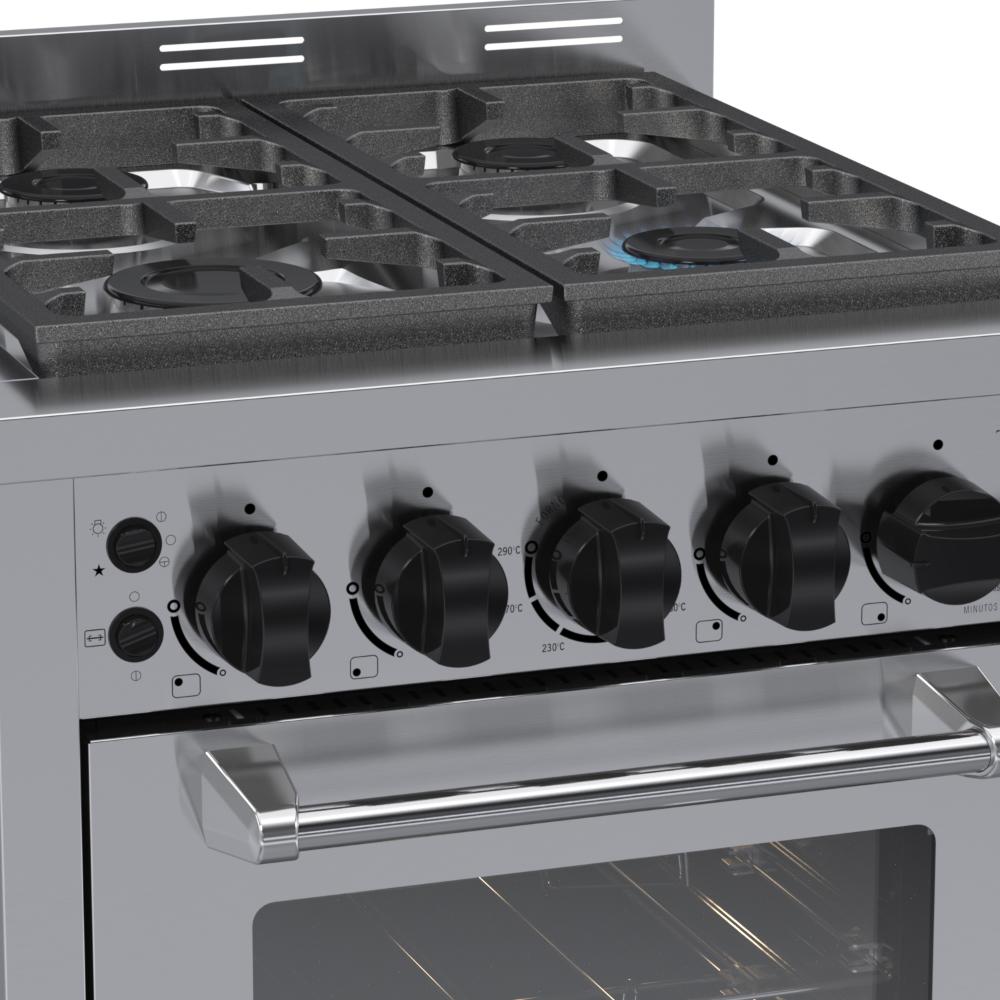 Fogao a Gas 4 Bocas Venax Temis Inox