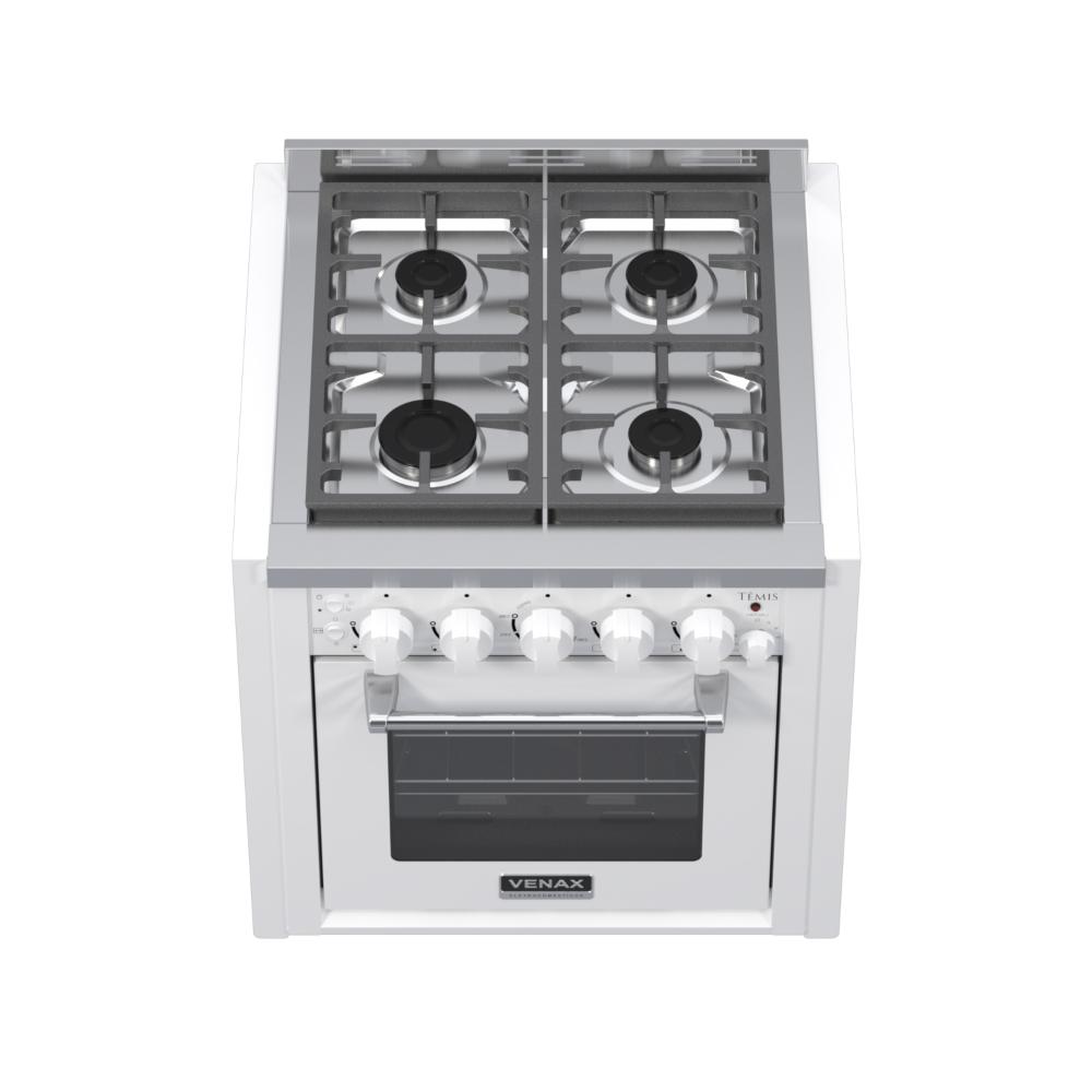 Fogao a Gas de Embutir 4 Bocas Venax Temis Branco