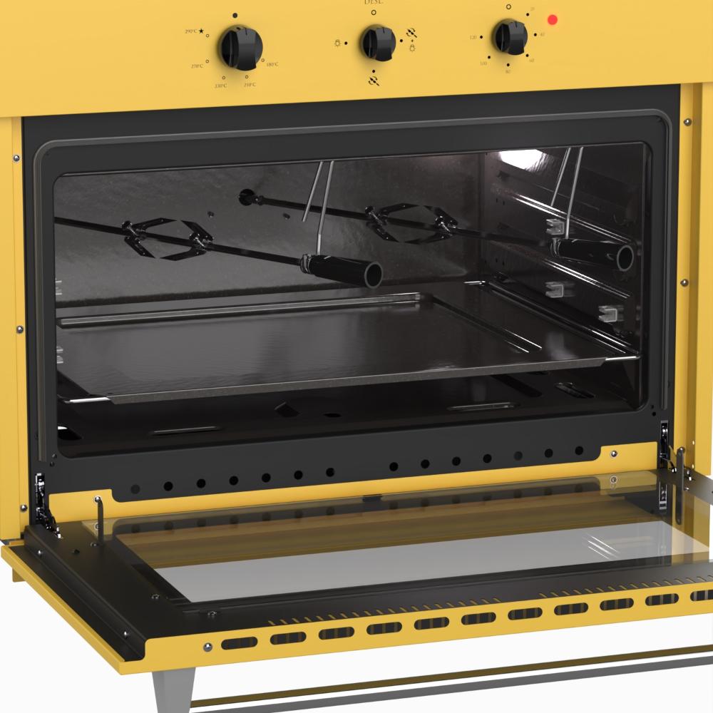 Forno de Embutir a Gas Venax 88,3L Arena GIII Amarelo
