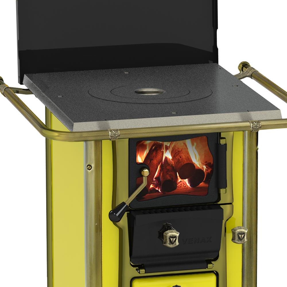 Fogao a Lenha Venax n 00 Imperador Vitreo Amarelo