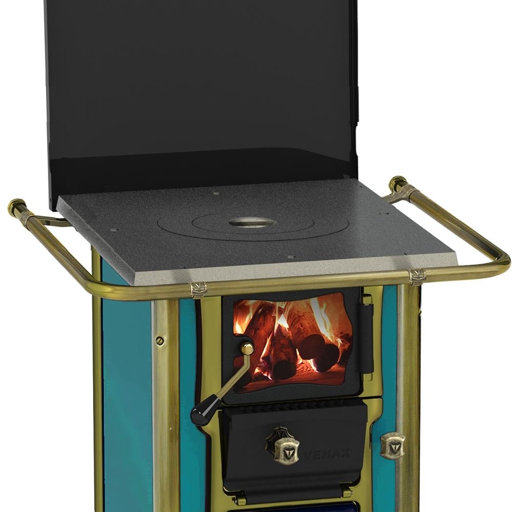 Fogao a Lenha Venax n 00 Imperador Vitreo Turquesa