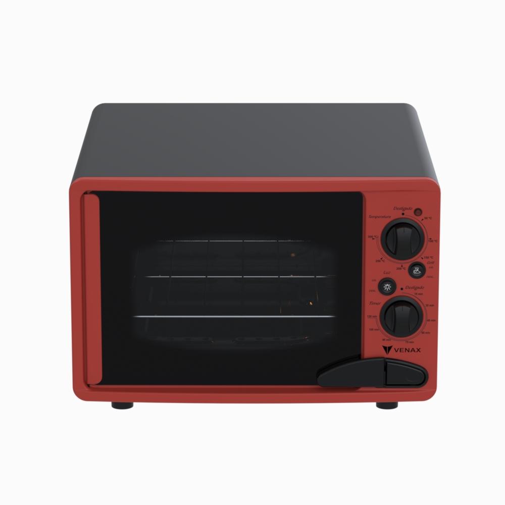 Forno Eletrico Venax 45L Classic Vintage Vermelho