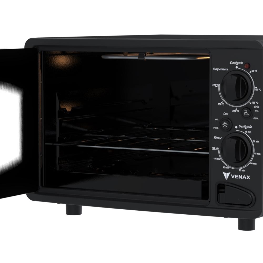 Forno Eletrico Venax 45L Luxo Preto